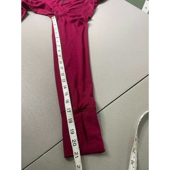 Pink Victoria’s Secret Ultimate Sweater Logo 1/2 Zip Mock Neck Athletic Pink M - Picture 11 of 11